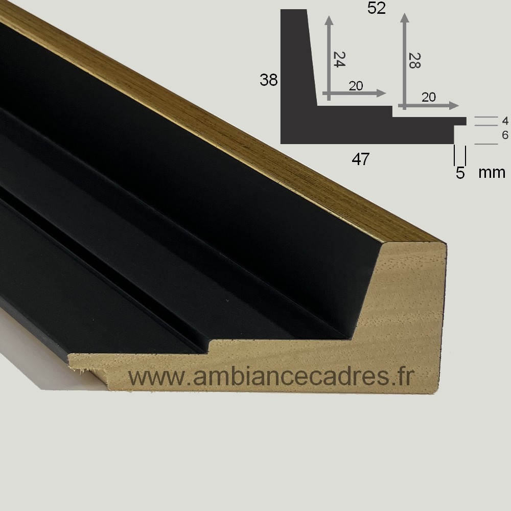 Caisse Américaine Noire et Or ou Noire et Argent -Dali – Image 4