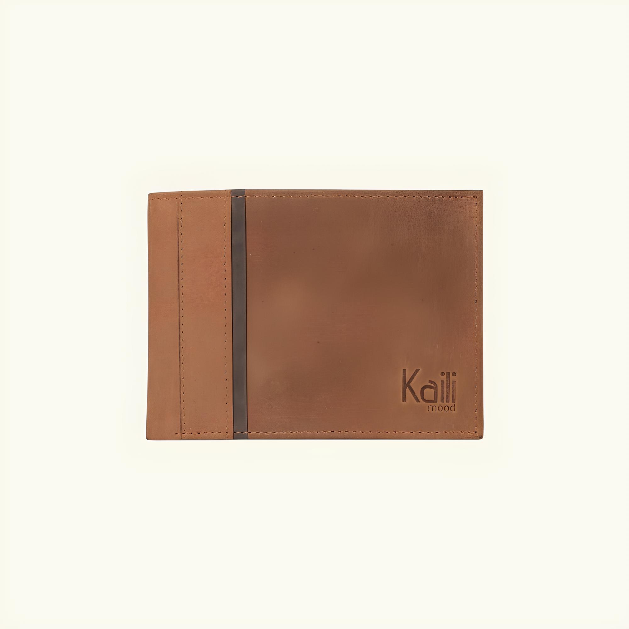Portefeuille en cuir horizontal – Marron – Protection anti-RFID – Image 4
